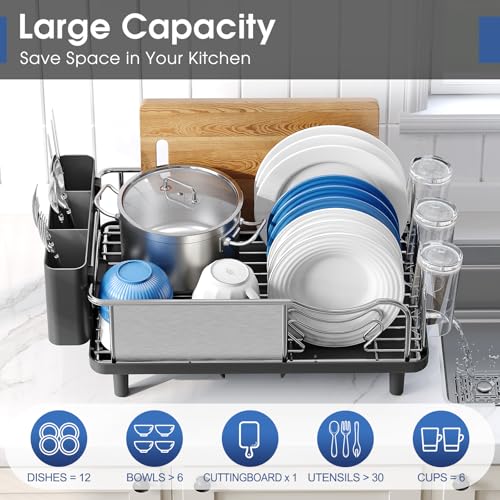 Stainless Steel Dish Drying Rack for Kitchen Counter