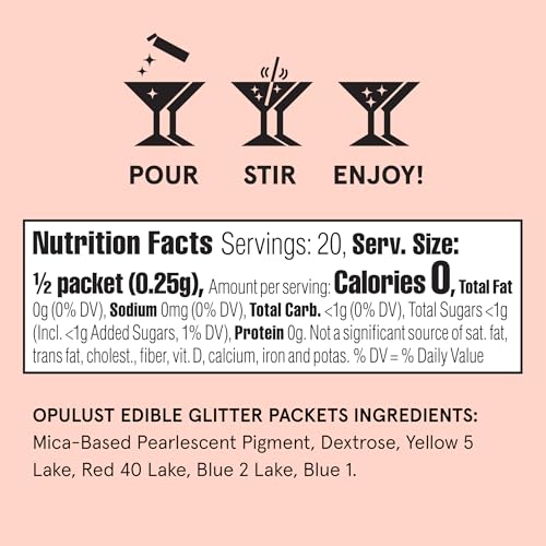 Opulust Edible Glitter Packets 2 Pack