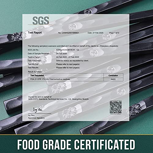 5 Pairs Japanese Fiberglass Chopsticks