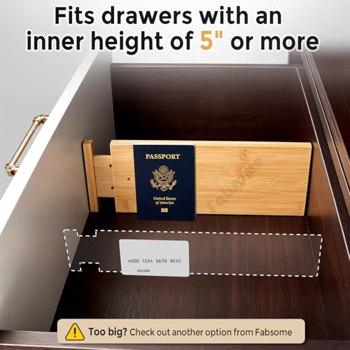 Dresser Drawer Organizers 6 Pack (6 Count)