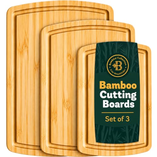 Non Toxic Cutting Boards for Kitchen (3 Count)