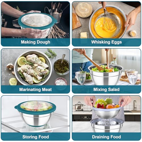 Mixing Bowls with Colander (4 Count)
