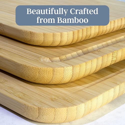3 Piece Bamboo Cutting Board Set (3 Count)