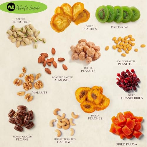 Dried Fruit & Mixed Nuts Gift Tower