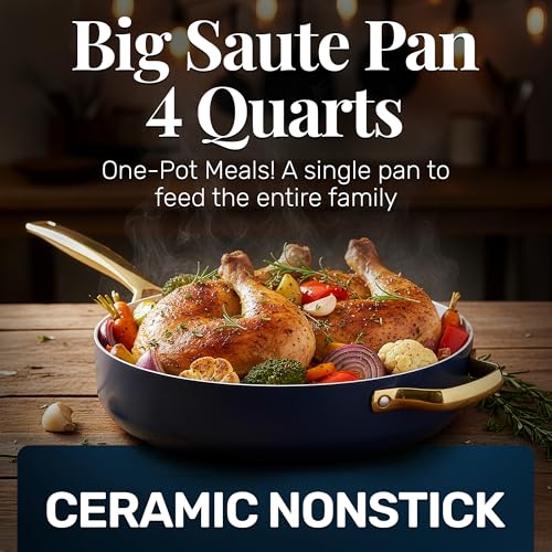 4 Qt Deep Saute Pan with Lid