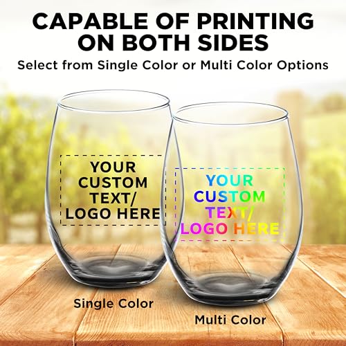 10 ARC Stemless Wine Glasses Set (10 Count)