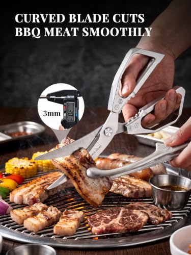 Korean BBQ Scissors Set with Tongs for Table (2 Count)