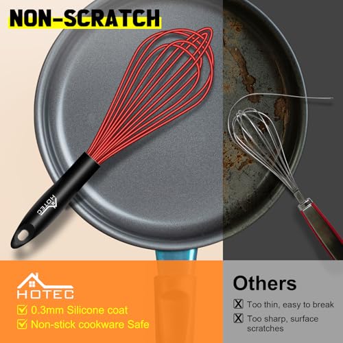 4 Pieces Silicone Whisks Set (4 Count)