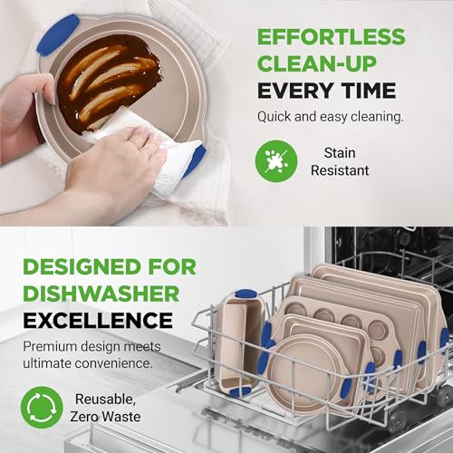 8 Piece Nonstick Bakeware Set