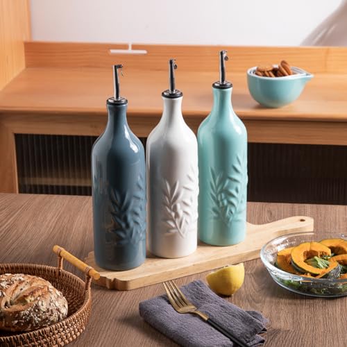 Sweejar Large Ceramic Olive Oil Dispenser Bottle