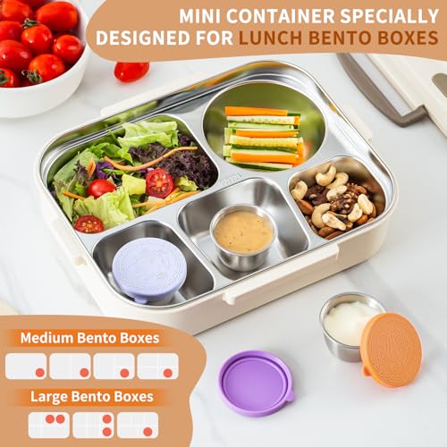 8 Pack 2.4 Oz Small Salad Dressing Containers To Go (8 Count)