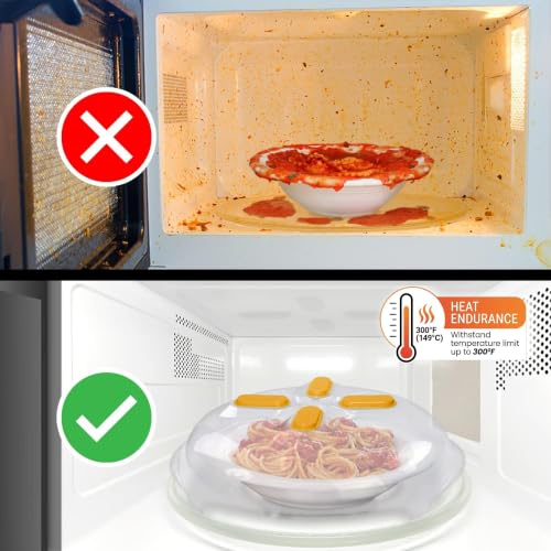 Magnetic Microwave Splatter Cover for Food