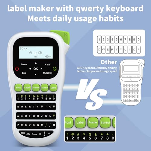 H1100 Label Maker Machine with Tape 12mm Laminated