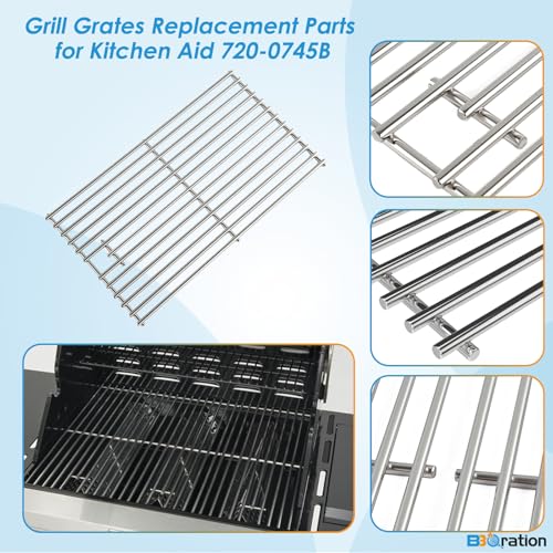 18 7 8" Grill Grates Replacement Parts for Kitchen Aid 720