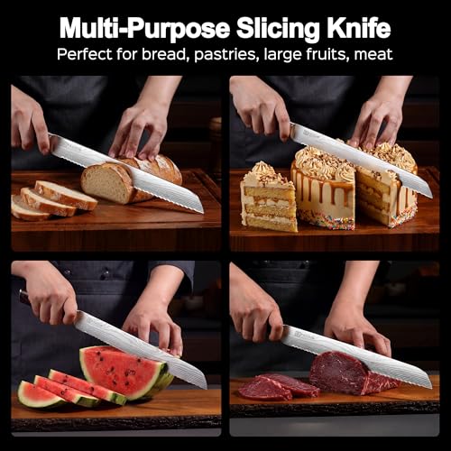 Bread Knife 10 inch Serrated Knife