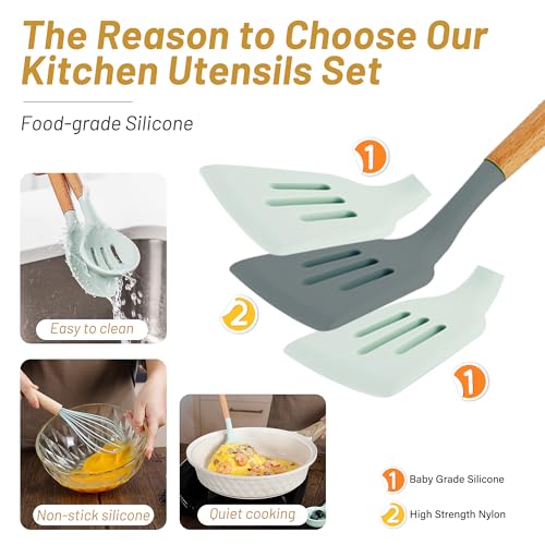 Silicone Kitchen Utensils Set (35 Count)