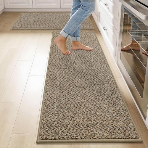 Kitchen Rugs Set of 2 Non (9.2 Sq Ft)