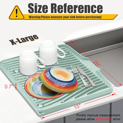 Silicone Dish Drying Mat for Kitchen Counter