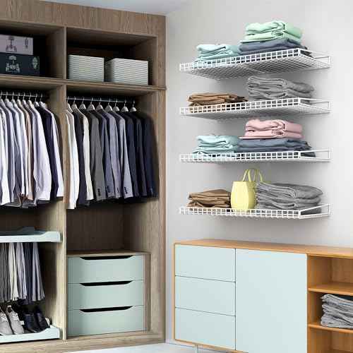 Wall Mounted Storage Shelf for Garage (4 Count)