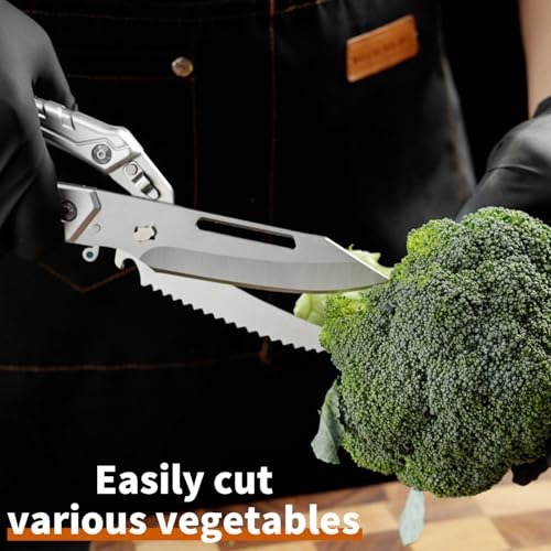 2PCS Brisket Carving Knife and All Purpose Kitchen Shears Set (2 Count)