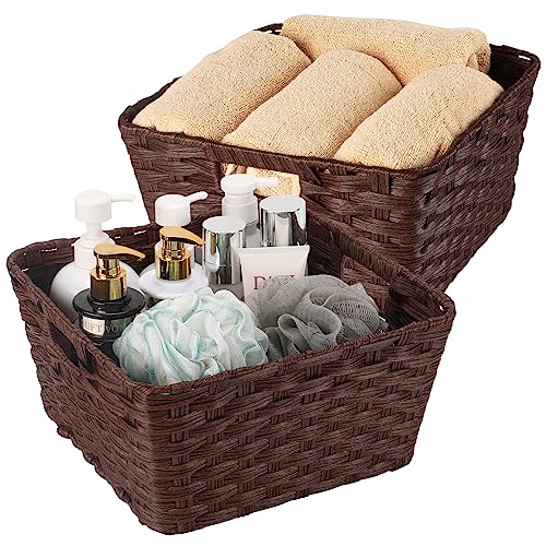 Wicker Storage Baskets (2 Count)