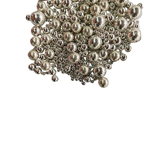 Edible Silver Sugar Pearls Candy Sprinkles 120G (4.23 Ounce)