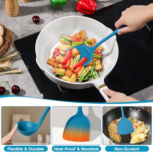Silicone Cooking Kitchen Utensils Set (6 Count)