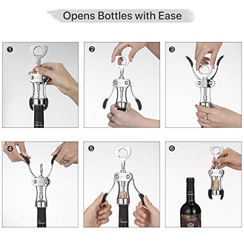 Wine Opener with Stainless Steel Wine Foil Cutter