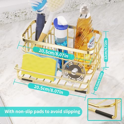 Multifunctional Kitchen Sink Organizer with Removable Drain Tray