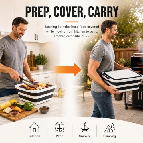 BBQ Prep Tub 30L Black XX (7.95 Count)