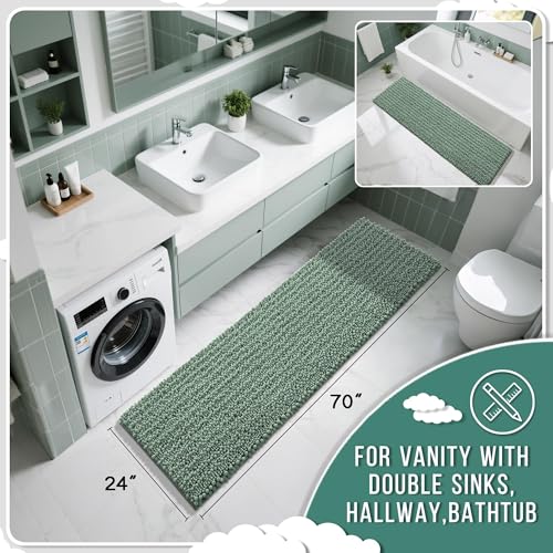 Bathroom Runner Rug 70x24 Inch