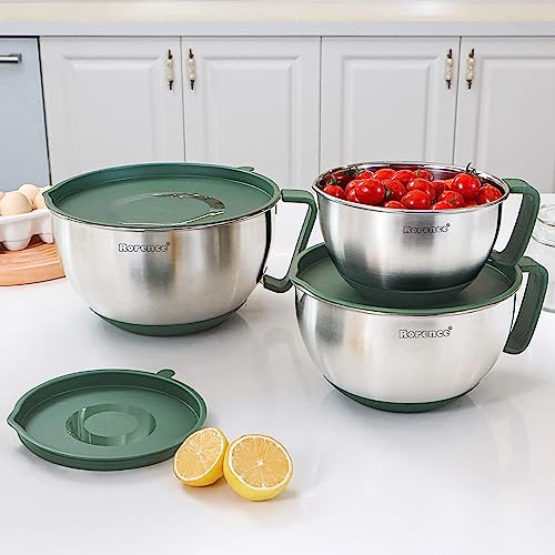 Stainless Steel Mixing Bowls Set with Lids