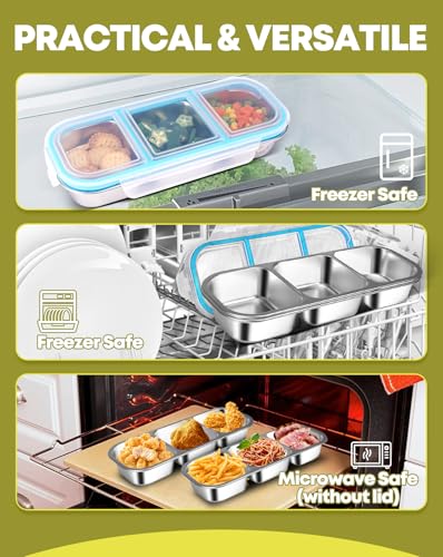 2 Pack Stainless Steel Snack Containers (2 Count)