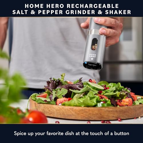 Electric Salt and Pepper Grinder Set