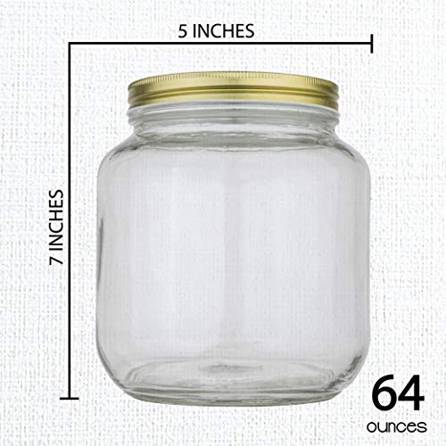 Half Gallon Mason Jar Wide Mouth