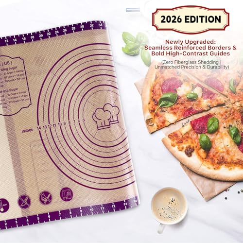 28"x20" Extra Thick Silicone Baking Mat for Pastry and Bread