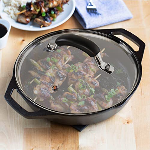 10.25 Inch Tempered Glass Lid Compatible with 10