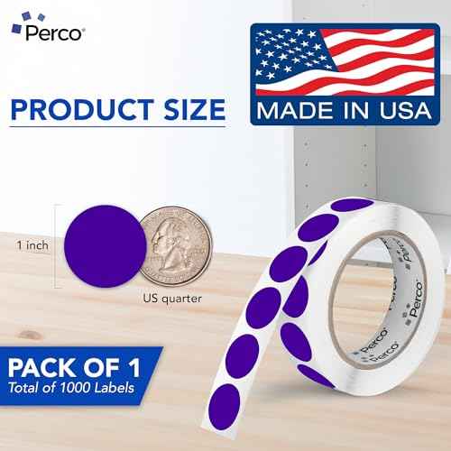 Purple Round Circle Dot Sticker 1