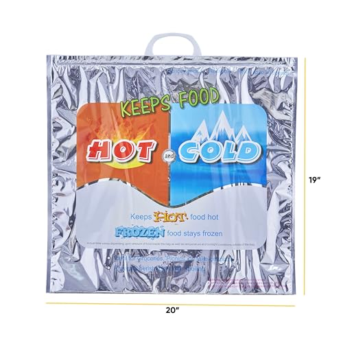 Hot & Cold Insulated Bags for Food Delivery & Grocery Shopping