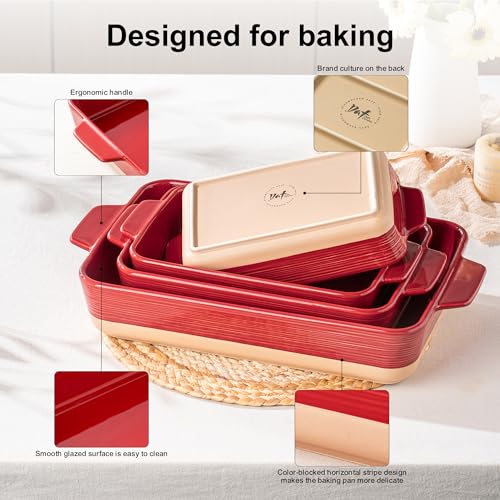Casserole Dishes for Oven (4 Count)
