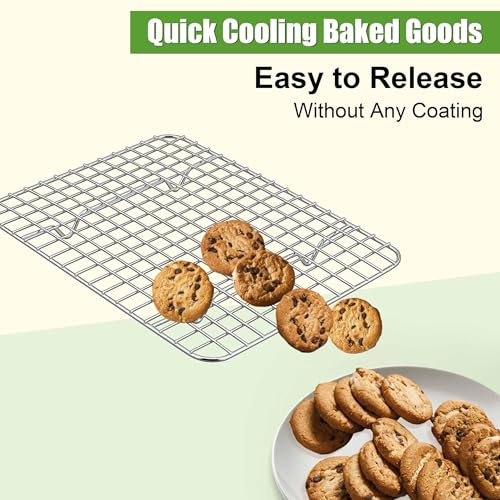 8.7"x6.3" Stainless Steel Mini Cooling Rack Set Fit 9x7 Sheet Pan