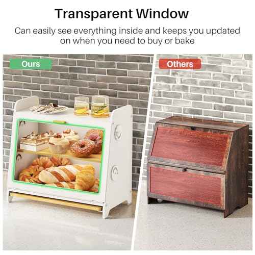 Airtight Bread Box for Kitchen Countertop