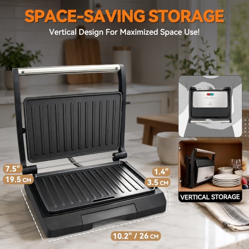 2 Slices of Mini Panini Press Electric Grill