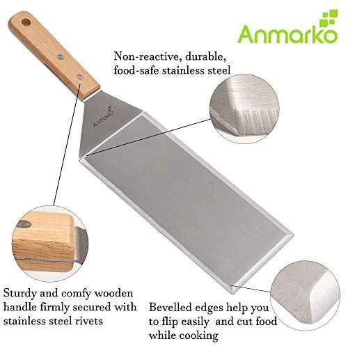 Stainless Steel Metal Griddle 4 x 8 inch Spatula