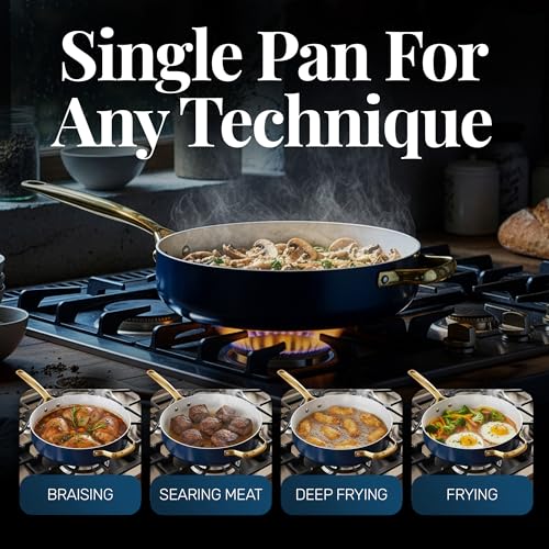 4 Qt Deep Saute Pan with Lid