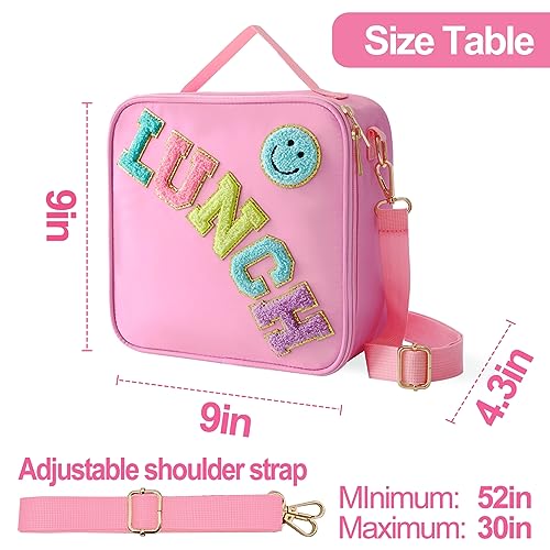 Insulated Lunch Bag With Adjustable Shoulder Strap