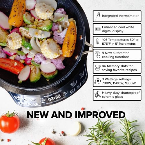 Upgraded Induction Cooktop with Patented Digital Temp Probe