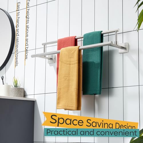 Bath Towel Holders Brushed Nickel Bathroom Rack 24