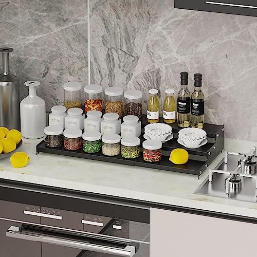Expandable Spice Rack Storge organizer with 3 (2 Count)