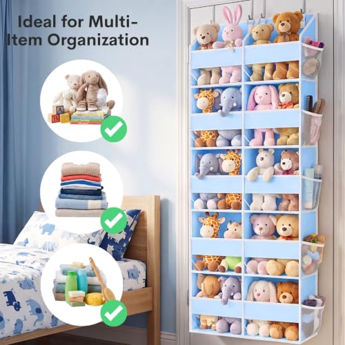 Blue Over the Door Organizer 5 Tiers